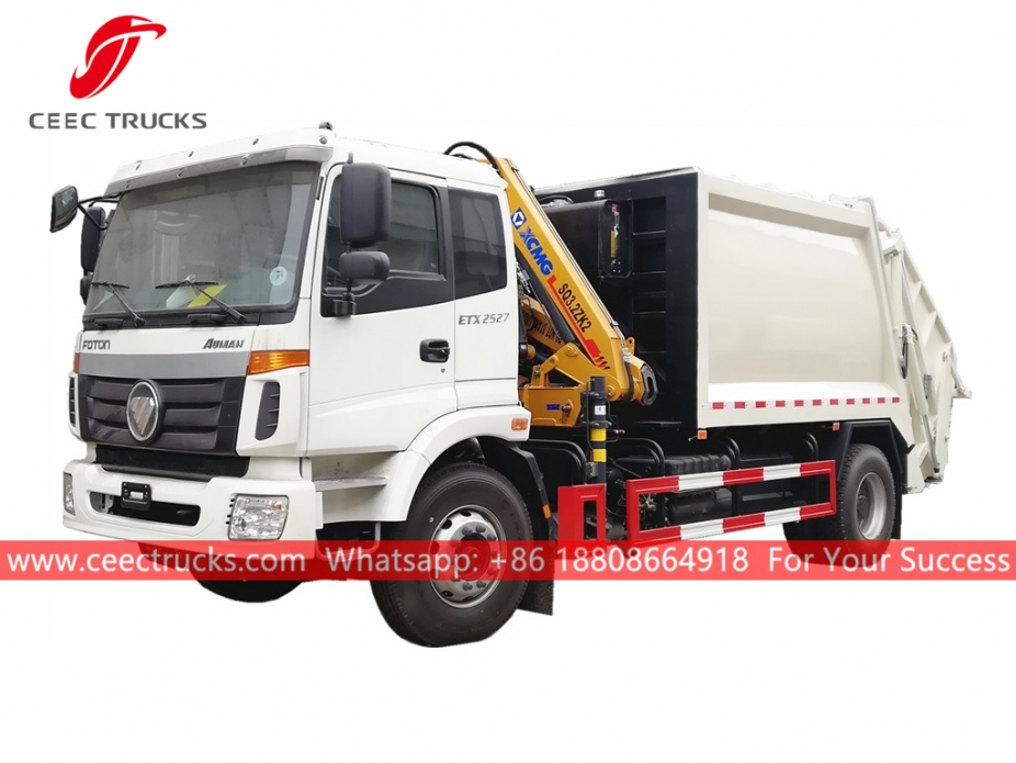 FOTON 8000Liters waste compactor vehicle