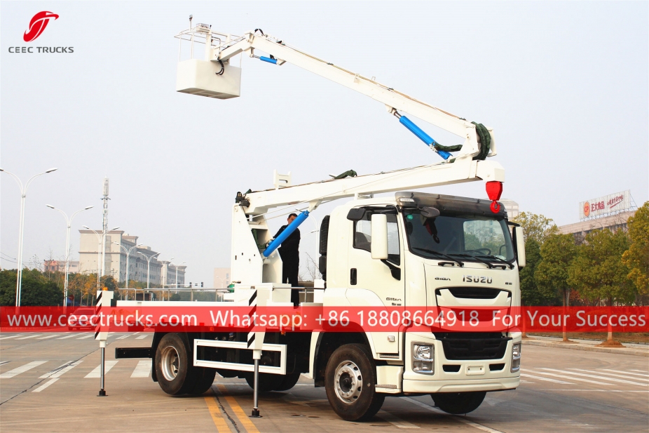 Caminhão de trabalho com plataforma aérea ISUZU GIGA 16m