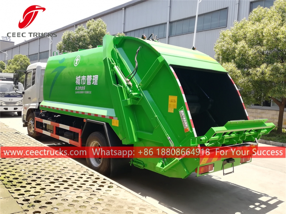 Caminhão de compressão de lixo Dongfeng 12CBM