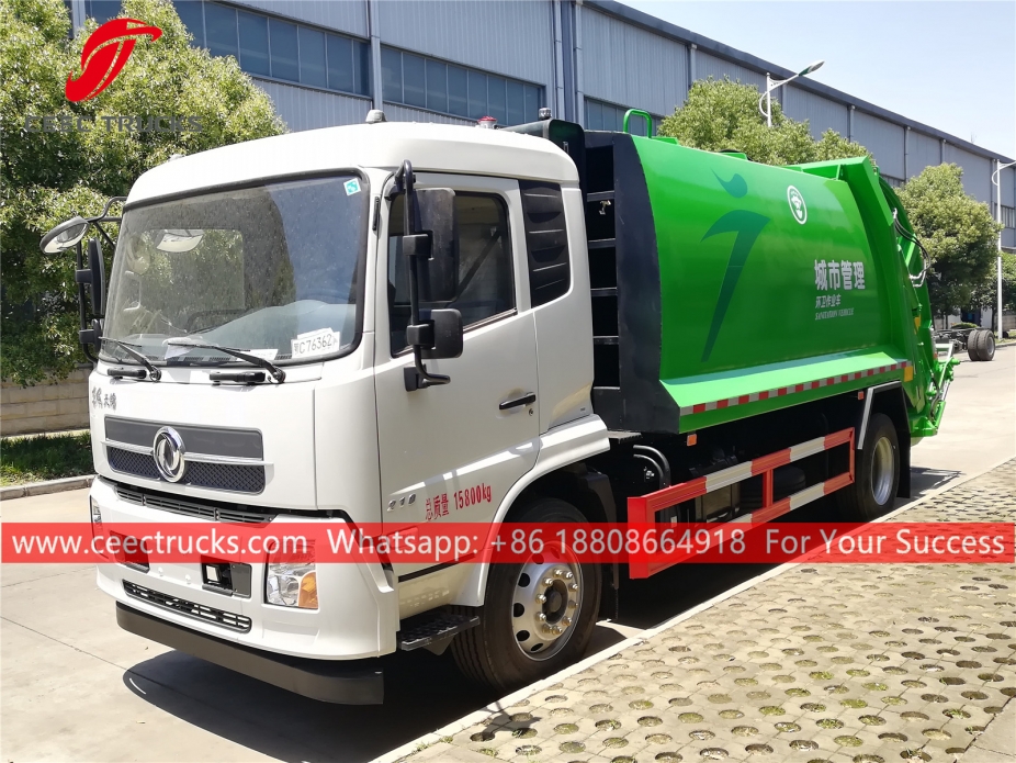 Caminhão de compressão de lixo Dongfeng 12CBM