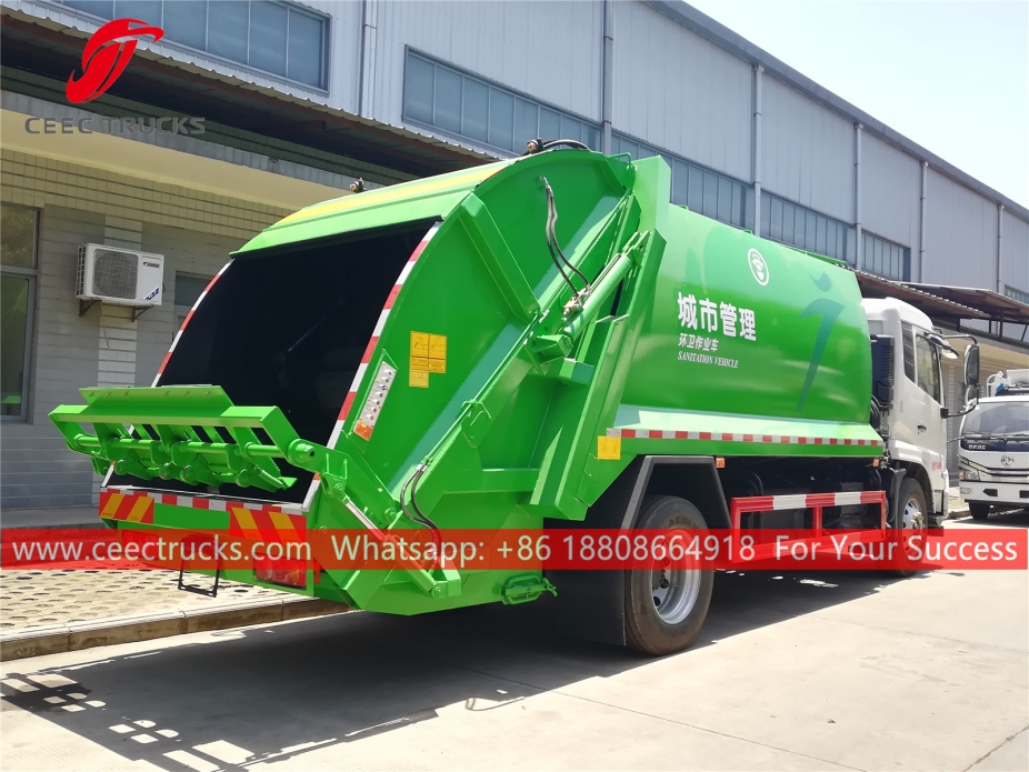 Caminhão de compressão de lixo Dongfeng 12CBM