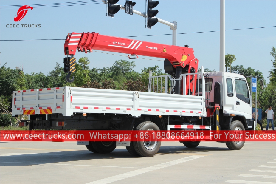 Guindaste montado em caminhão ISUZU FTR 10Tons