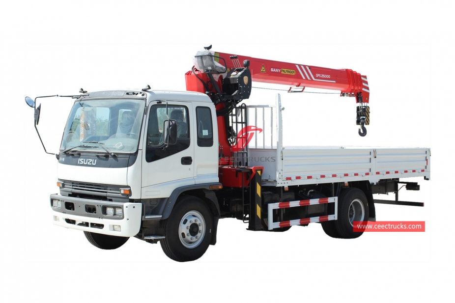 Guindaste montado em caminhão ISUZU FTR 10Tons