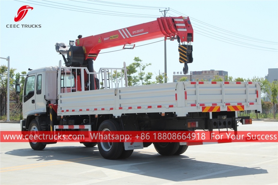 Guindaste montado em caminhão ISUZU FTR 10Tons