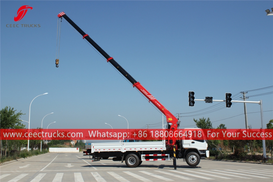 Guindaste montado em caminhão ISUZU FTR 10Tons