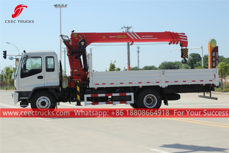 Guindaste montado em caminhão ISUZU FTR 10Tons