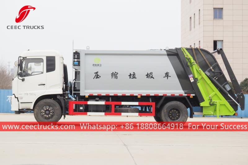 Caminhão de compactação de lixo Dongfeng 10CBM