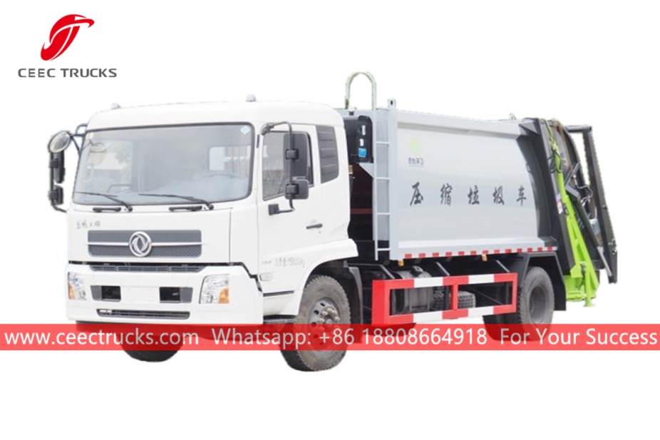 Caminhão de compactação de lixo Dongfeng 10CBM