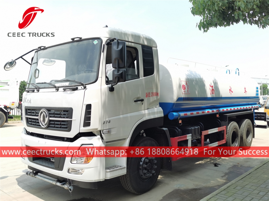 Caminhão de aspersão de água Dongfeng 6x4