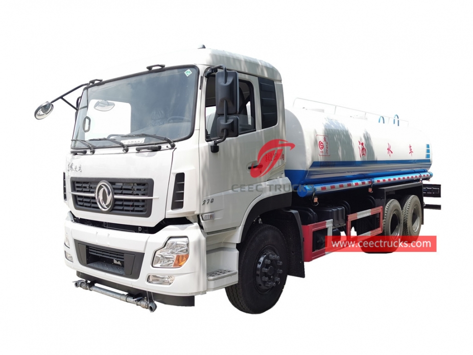 Caminhão de aspersão de água Dongfeng 6x4