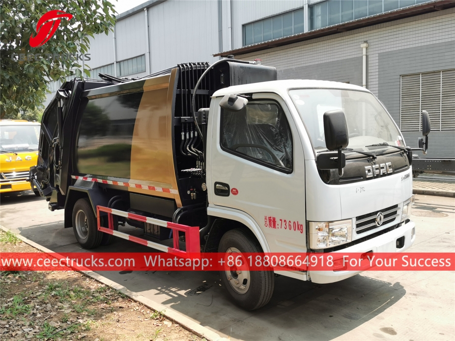 Caminhão de compressão de lixo Dongfeng 5CBM