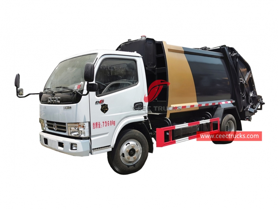 Caminhão de compressão de lixo Dongfeng 5CBM