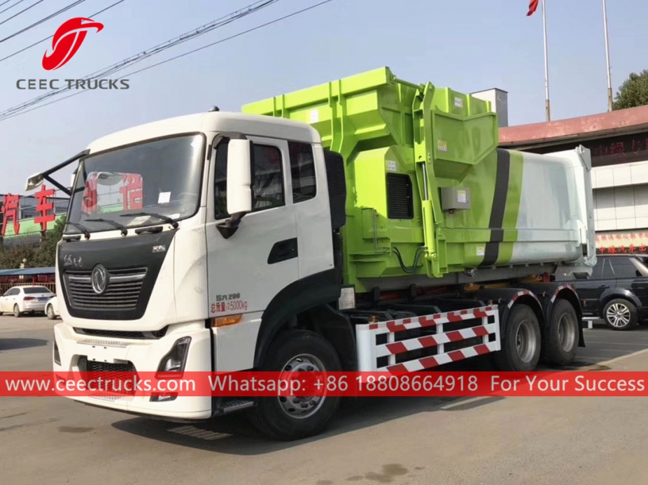 Caminhão elevador de gancho compactador Dongfeng