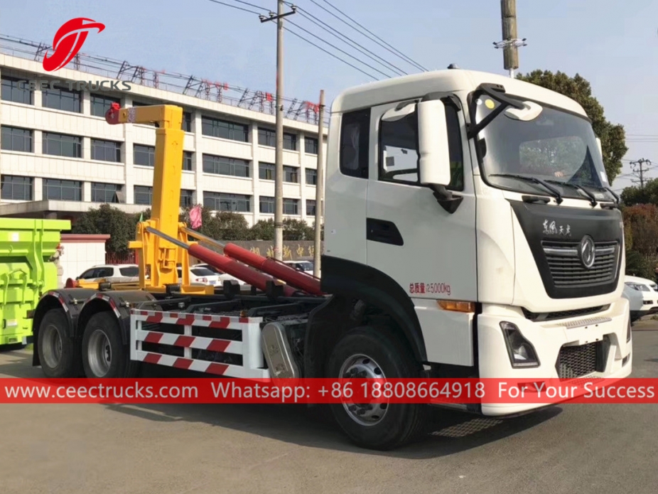 Caminhão elevador de gancho compactador Dongfeng