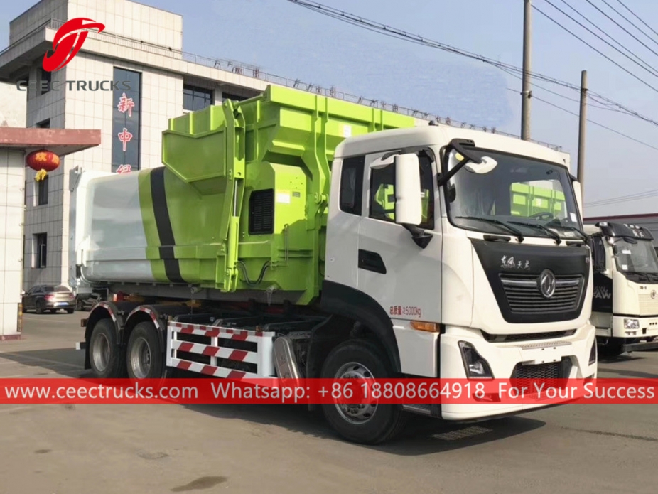 Caminhão elevador de gancho compactador Dongfeng