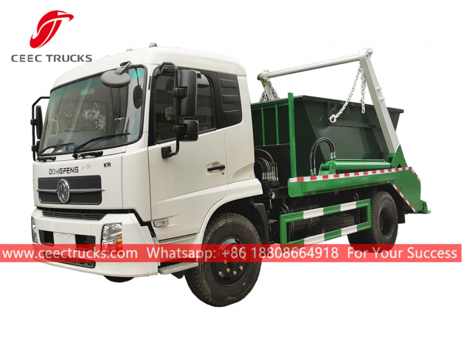 Caminhão de lixo com braço oscilante Dongfeng RHD