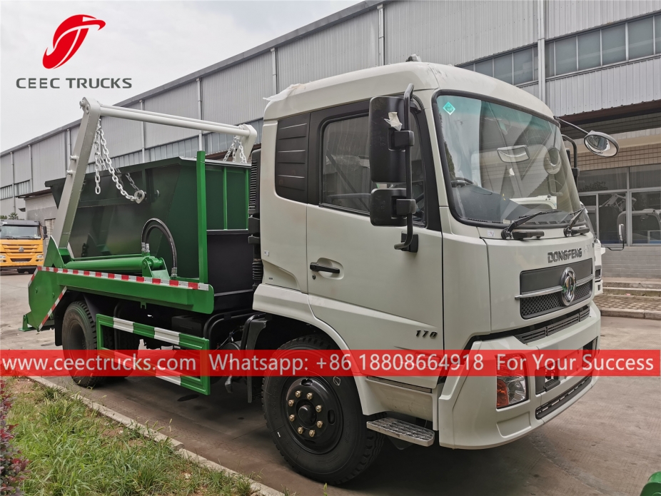 Caminhão de lixo com braço oscilante Dongfeng RHD