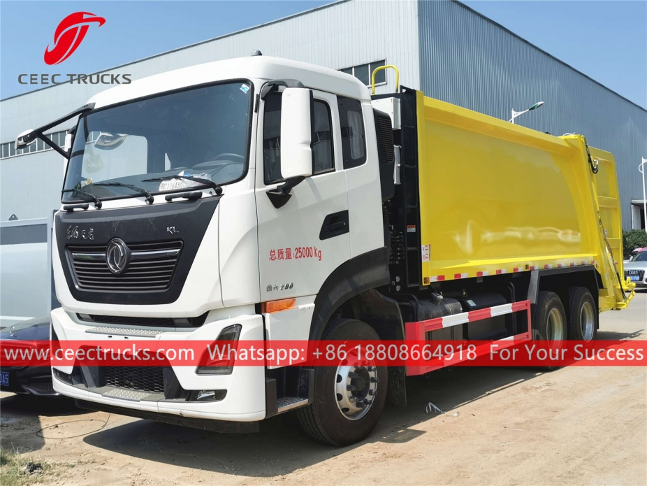 Caminhão compactador de lixo 18CBM Dongfeng