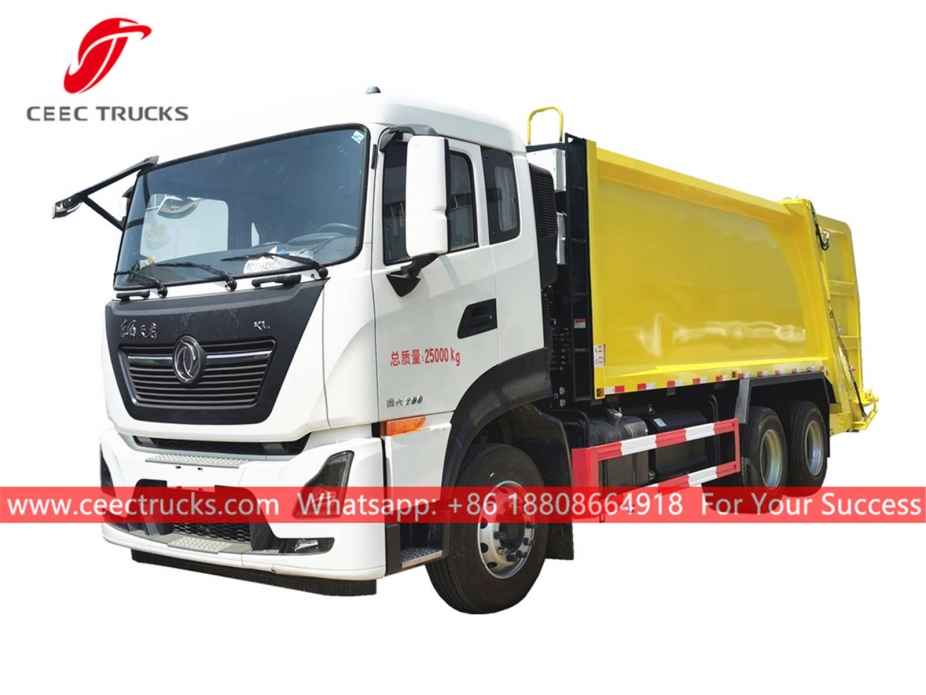 Caminhão compactador de lixo 18CBM Dongfeng