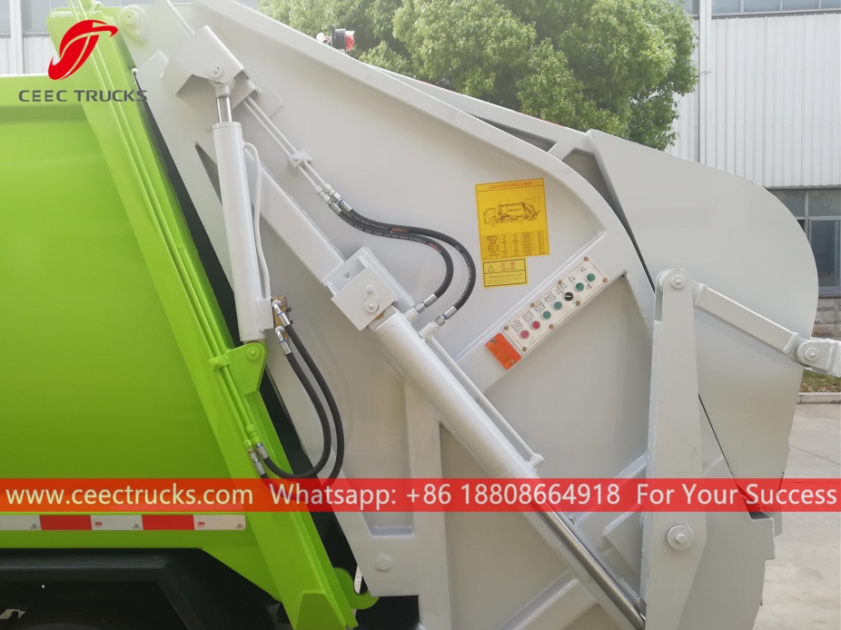 european standard 6,000 liters refuse compactor truck body structure