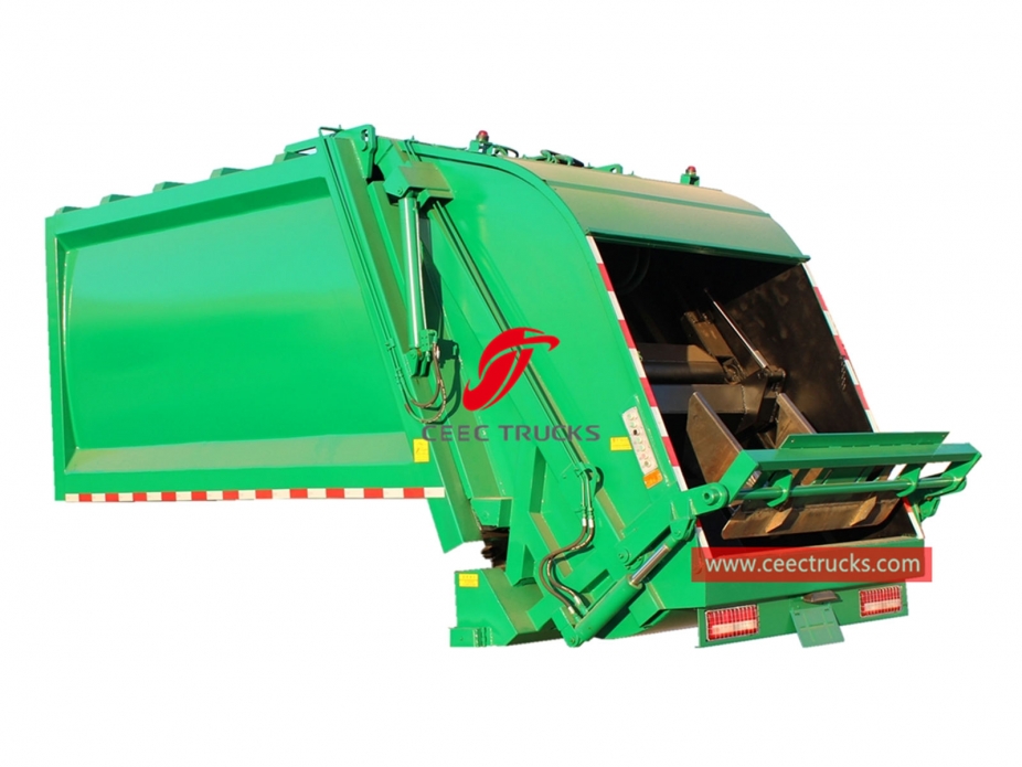 european standard 12,000 liters compression trash truck body