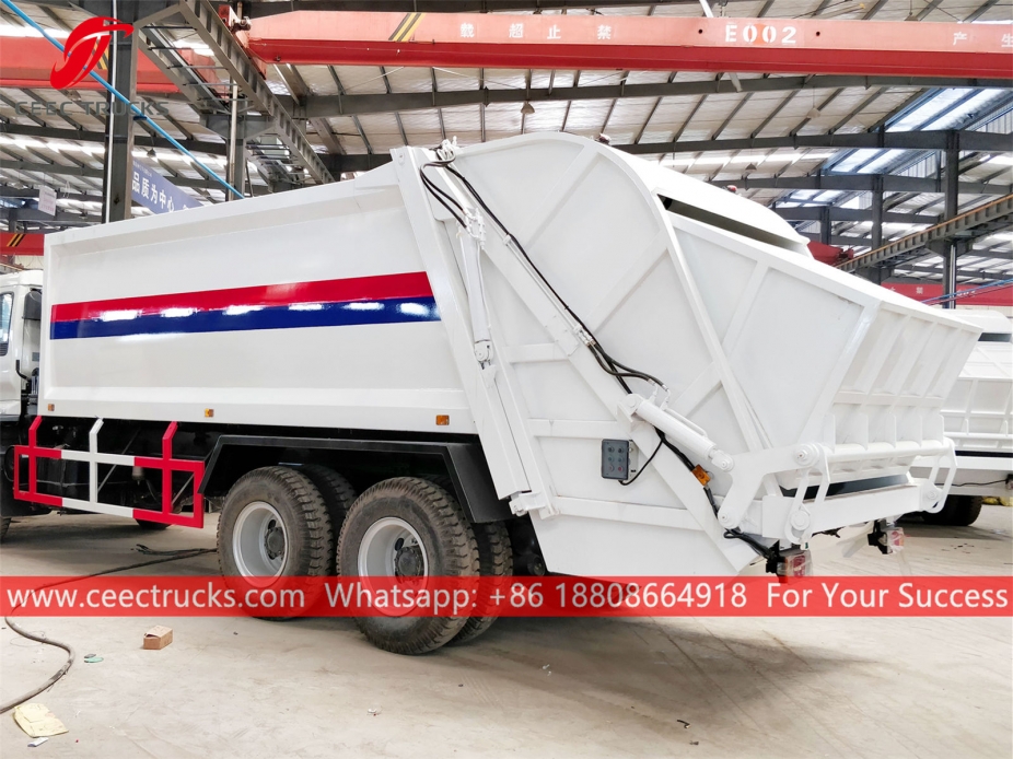 european standard 20,000 liters refuse compactor truck upper body