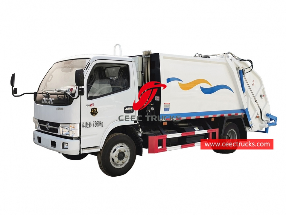 Caminhão de lixo com carregamento traseiro Dongfeng 6CBM