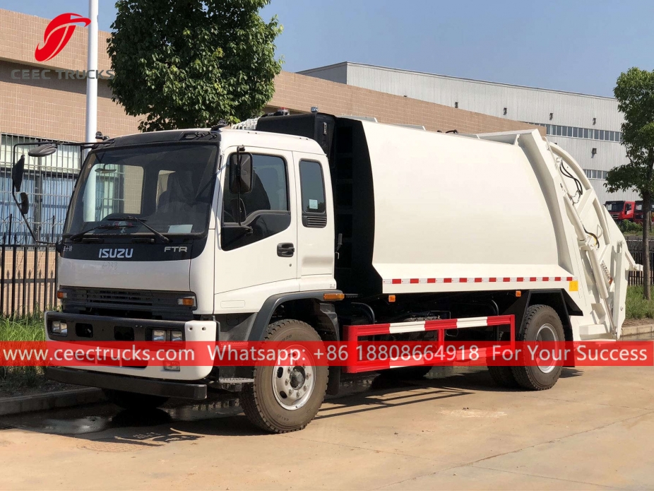 Caminhão de compressão de resíduos ISUZU 12CBM