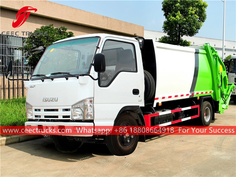 ISUZU 5CBM Back-loading compression compactors