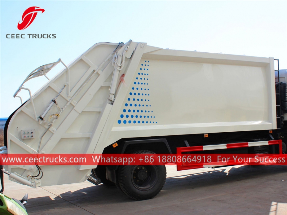 european standard 12,000 liters compression garbage truck body