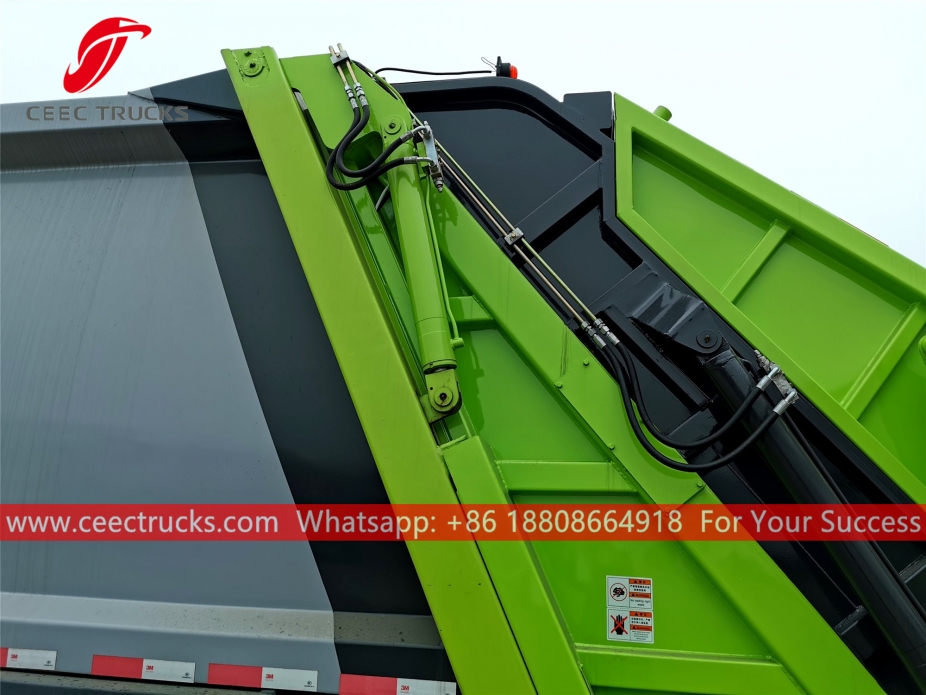 European standard 10,000 liters compressed refuse truck body