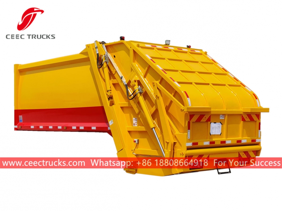 Good quality 12,000 liters garbage compactor truck body