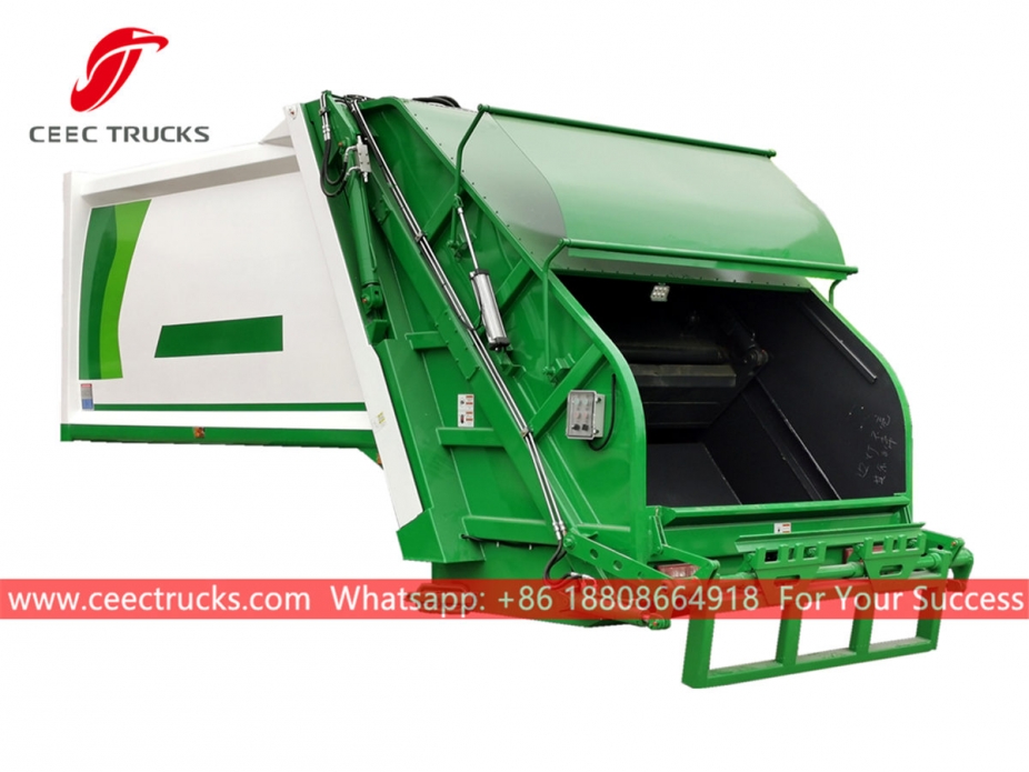 Good quality 10,000 liters rubbish truck compactor body