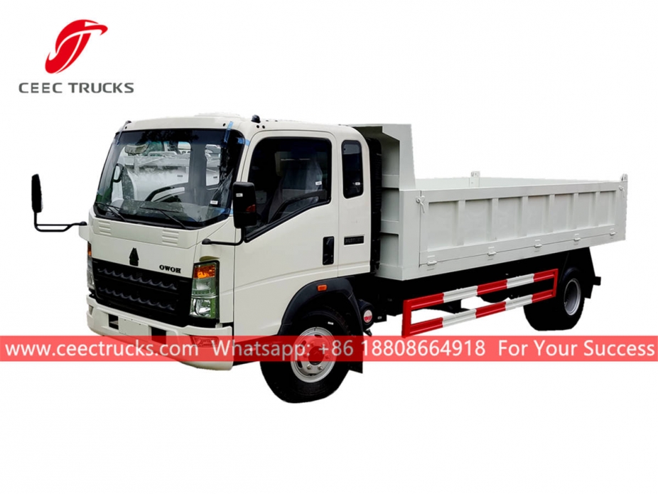 HOWO RHD light duty tipper truck