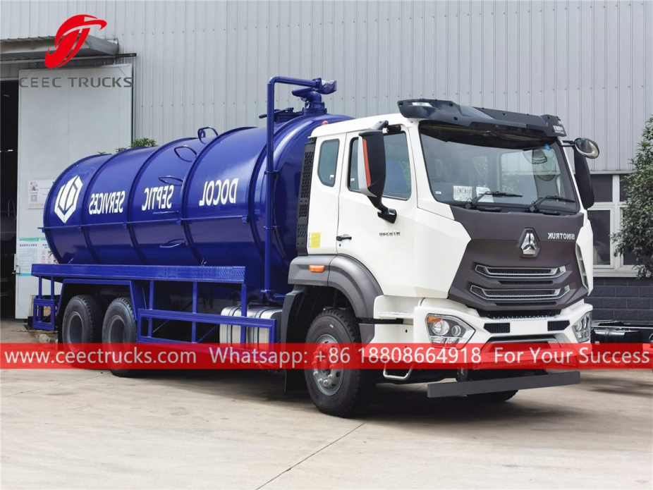 SINOTRUK N7B 340HP 20,000liters septic tanker truck