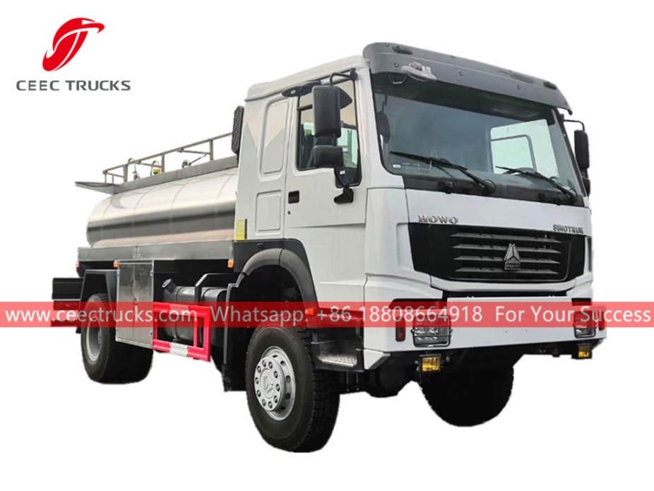 HOWO stainless steel milk tank truck