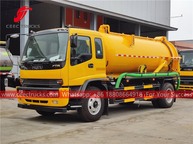 ISUZU 6 wheeler vacuum suction truck