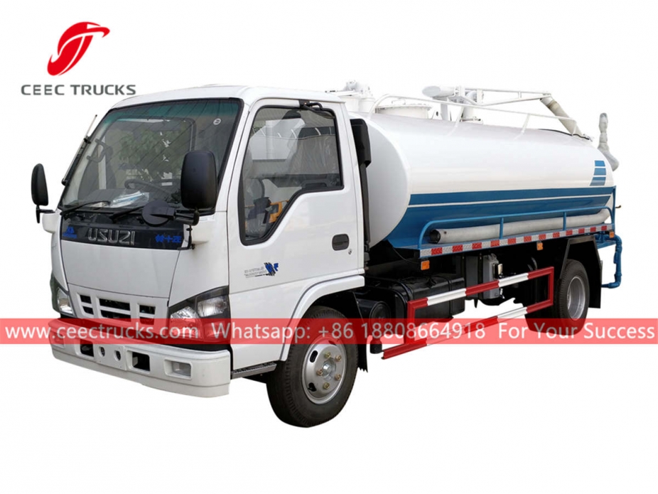 ISUZU 4×2 vacuum sucker truck