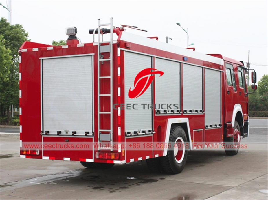 HOWO water tank fire engine