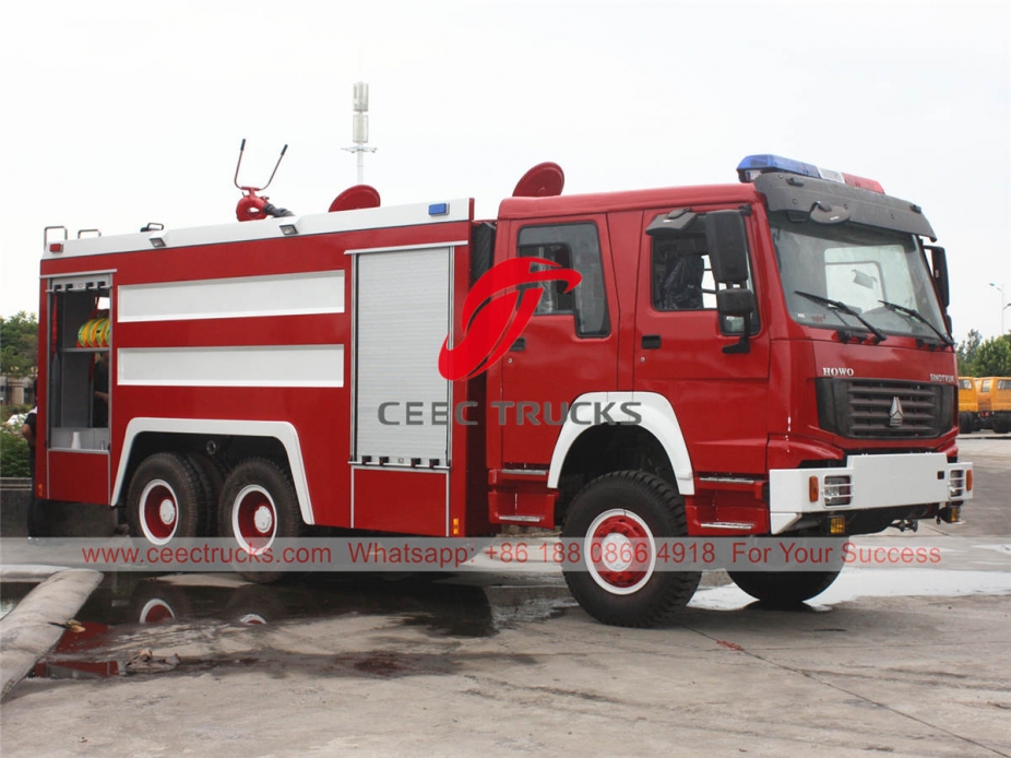 HOWO 6×6 foam fire engine