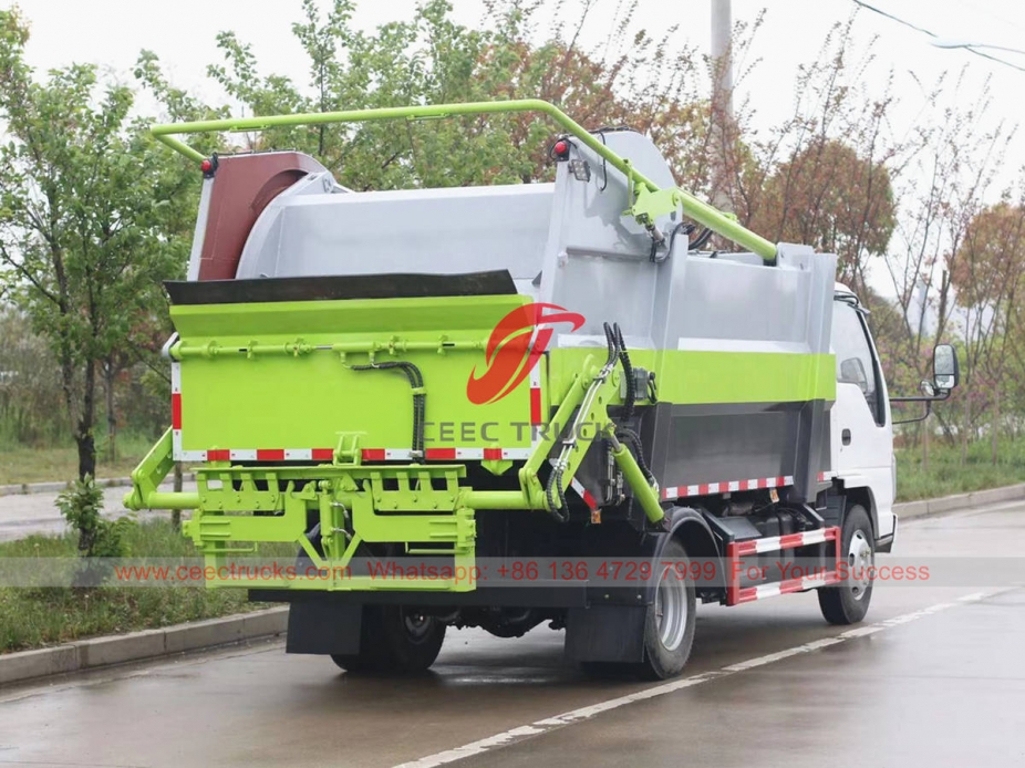 ISUZU 98HP garbage compression truck for sale