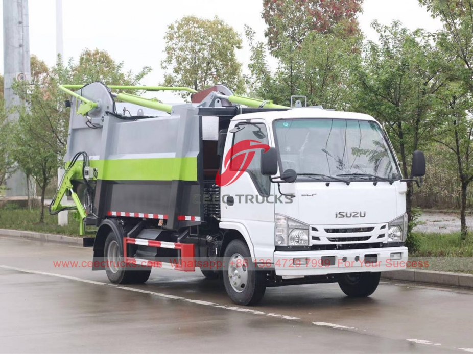 ISUZU 98HP garbage compression truck for sale