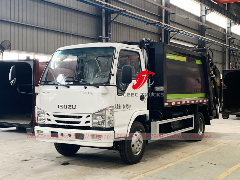 ISUZU ELF garbage compactor for sale