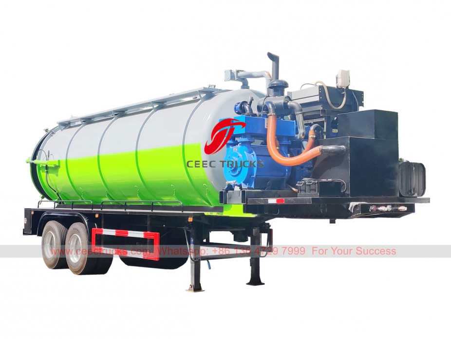 20000 liters sewage tanker trailer