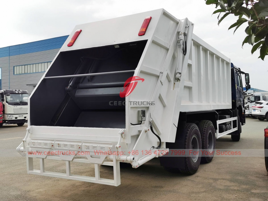 HOWO 20CBM refuse compactor truck for export