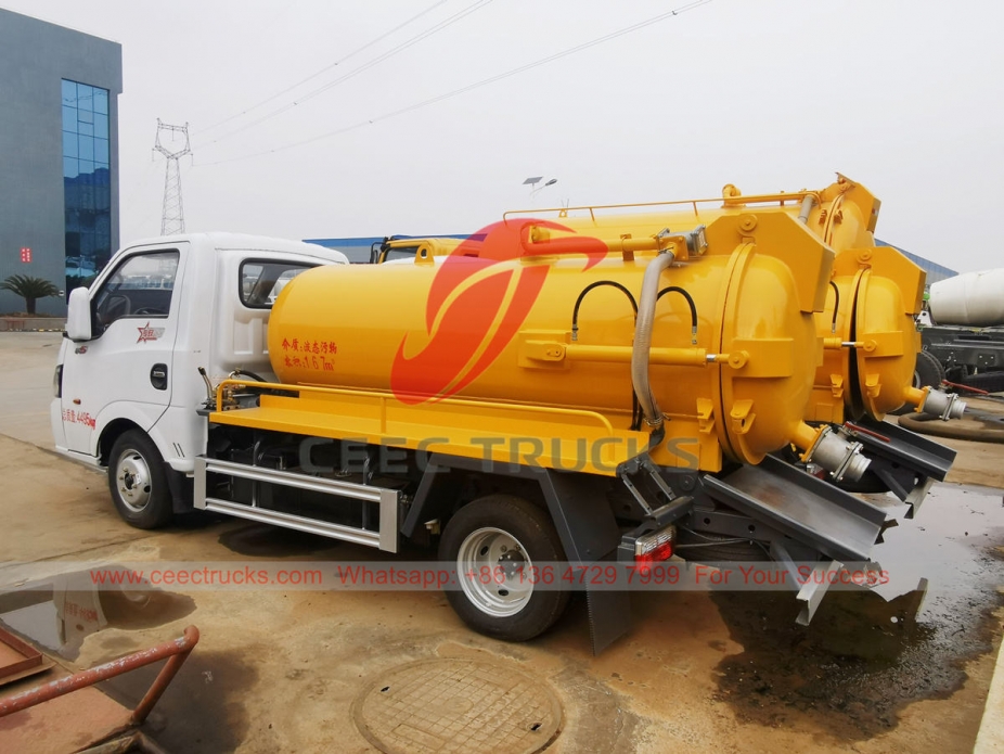 Dongfeng small sewer vacuum truck at special offer