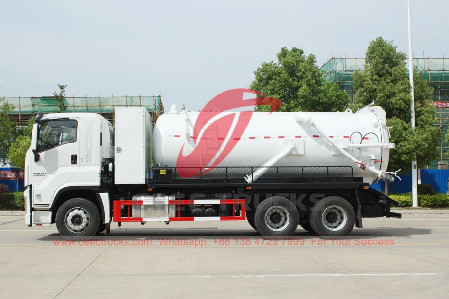 ISUZU GIGA 6×4 vacuum tank truck with Italy MORO pump for Myanmar