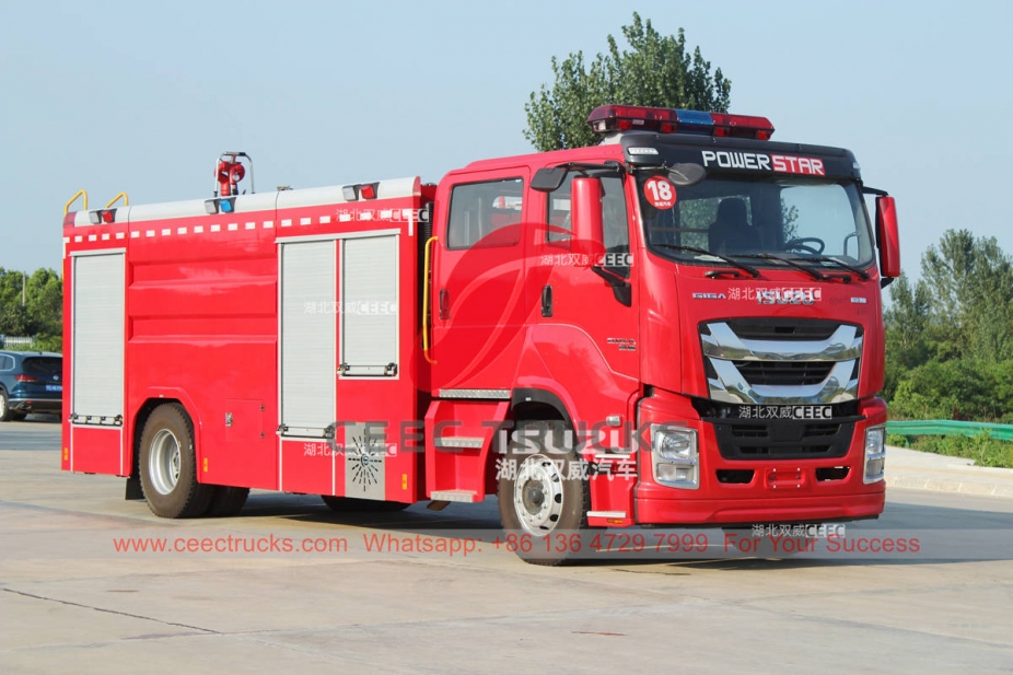 ISUZU GIGA 6 wheeler fire fighting trucks at discount price