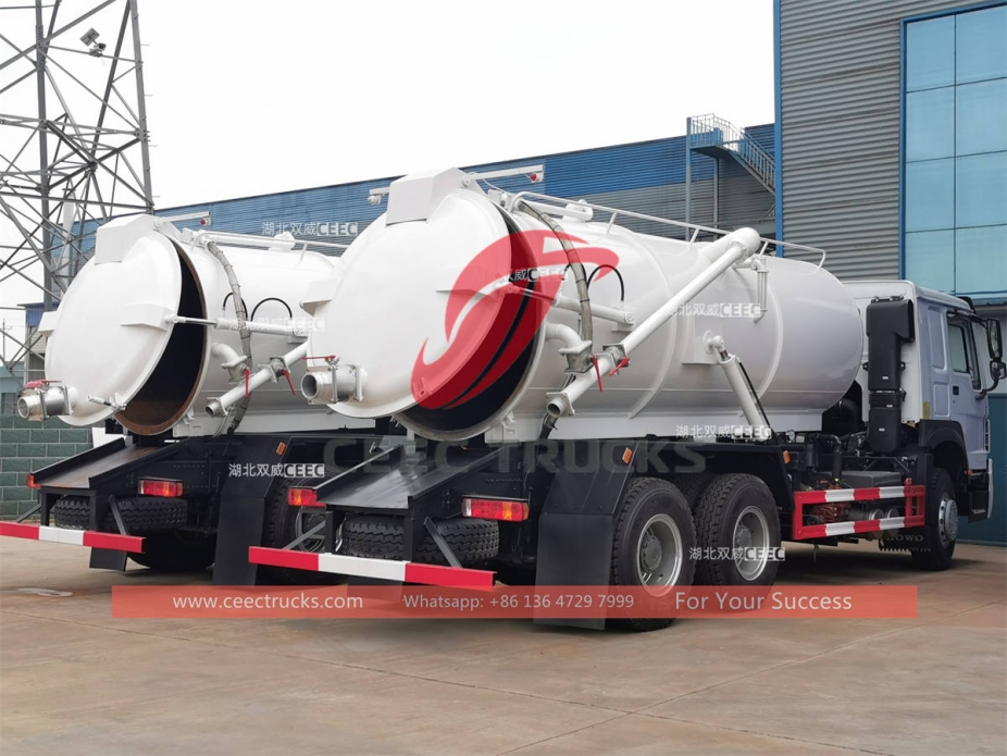 howo 20 cbm vacuum tank truck manufacturer