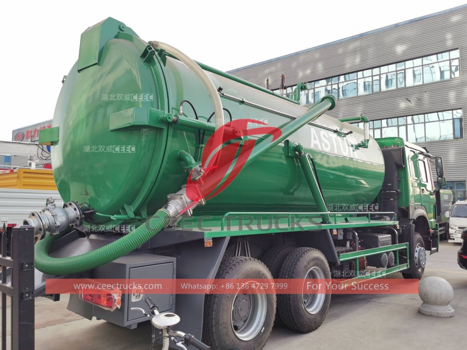 howo 20000 liters vacuum sewage suction truck at best price